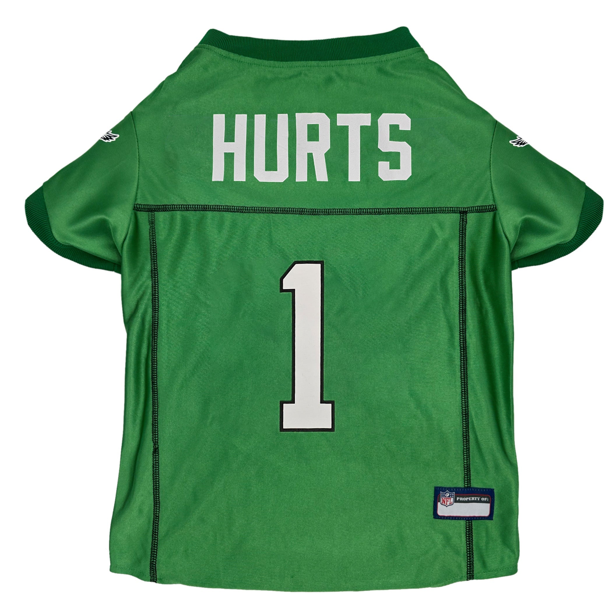 Jaylen Hurts Philadelphia Eagles Kelly Green Throwback Jerseys by Pets First