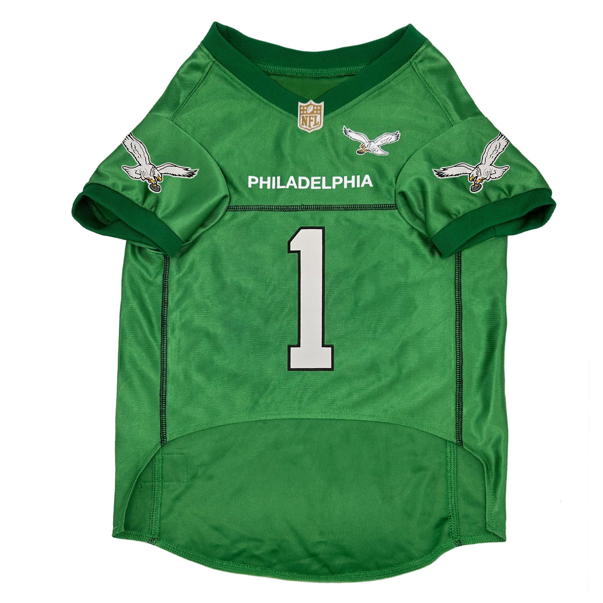Jaylen Hurts Philadelphia Eagles Kelly Green Throwback Jerseys by Pets First