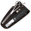 Jeffers Grooming Trim Kit #24412 - Professional Thinning Shears, Stripping Comb & Belt Case