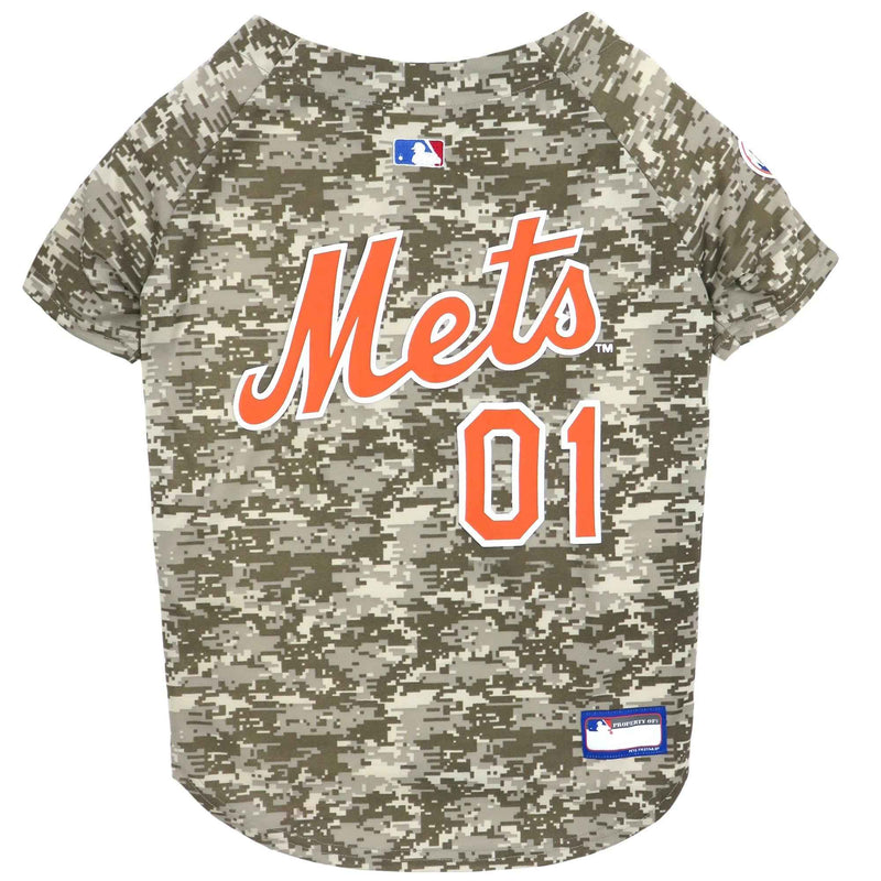 MLB New York Mets Camo Mesh Pet Jersey
