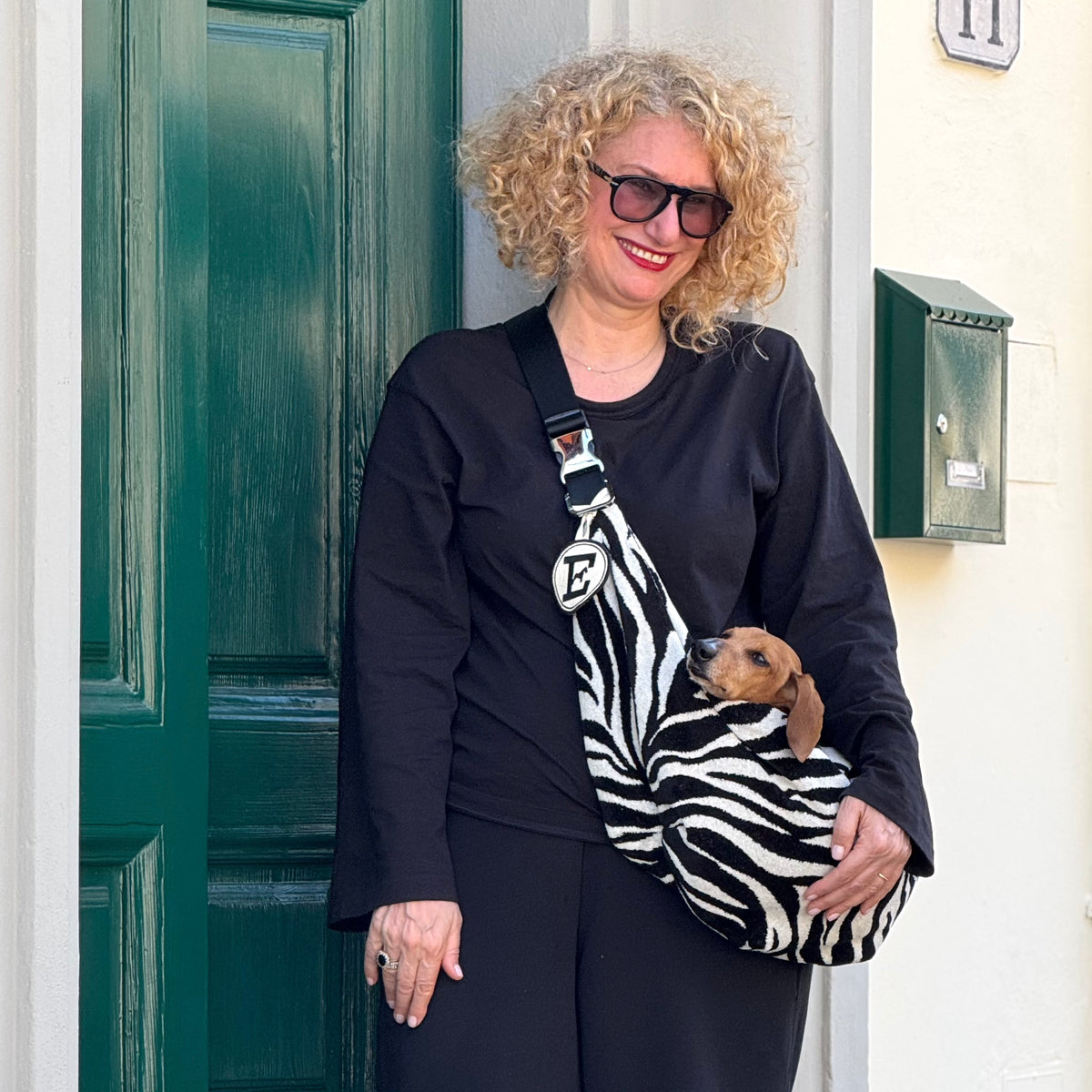 Jungle Pouch: Luxury Animalier Dog Sling | Soft Cotton Sponge