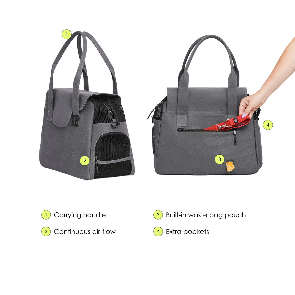 Destination Tote - Grey | HT Animal Supply