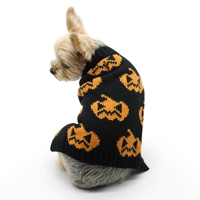 DOGO Jack O Lantern Dog Sweater