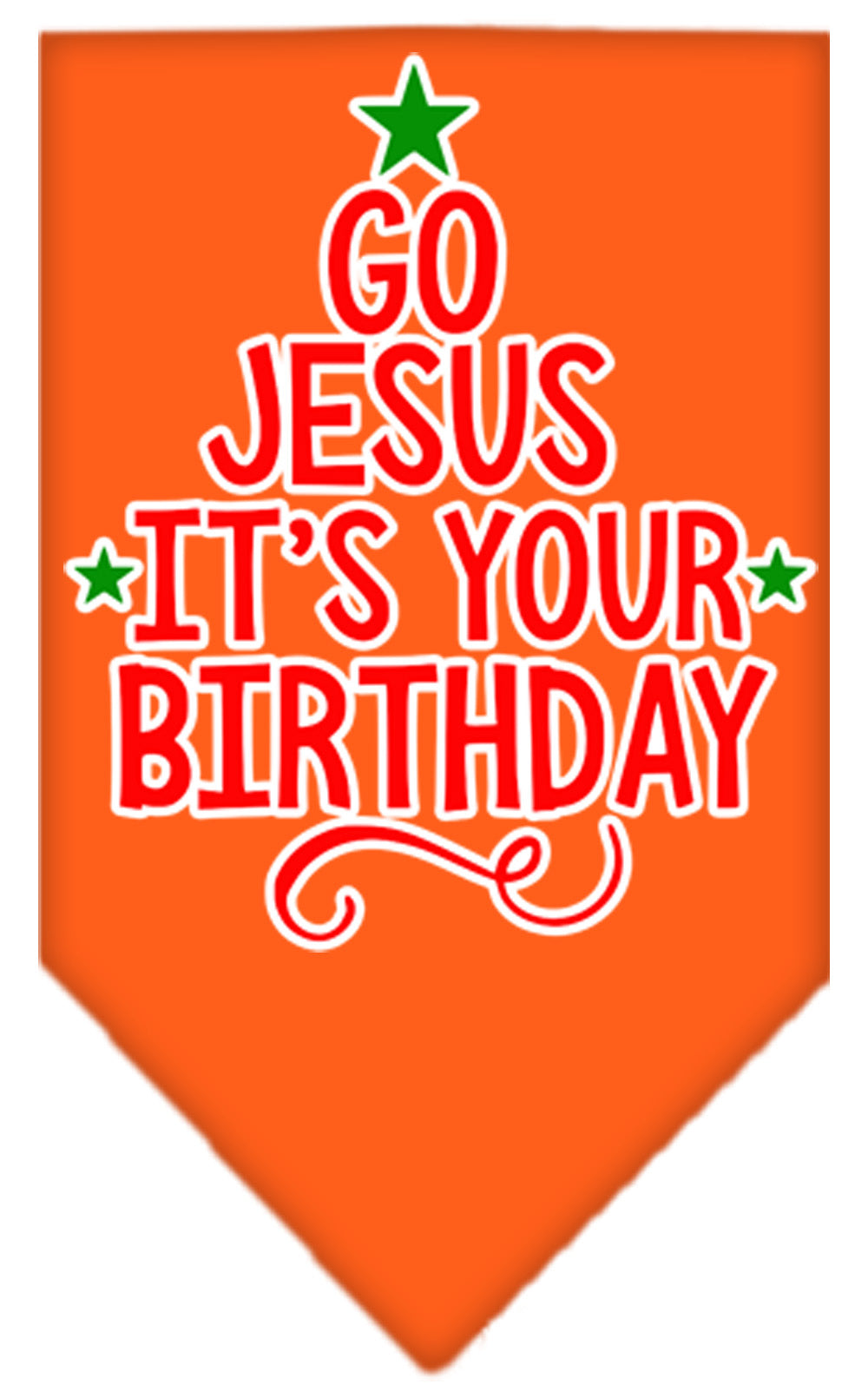 As You Wish Apparel – "Go Jesus, Its Your Birthday" Christmas Pet Bandana