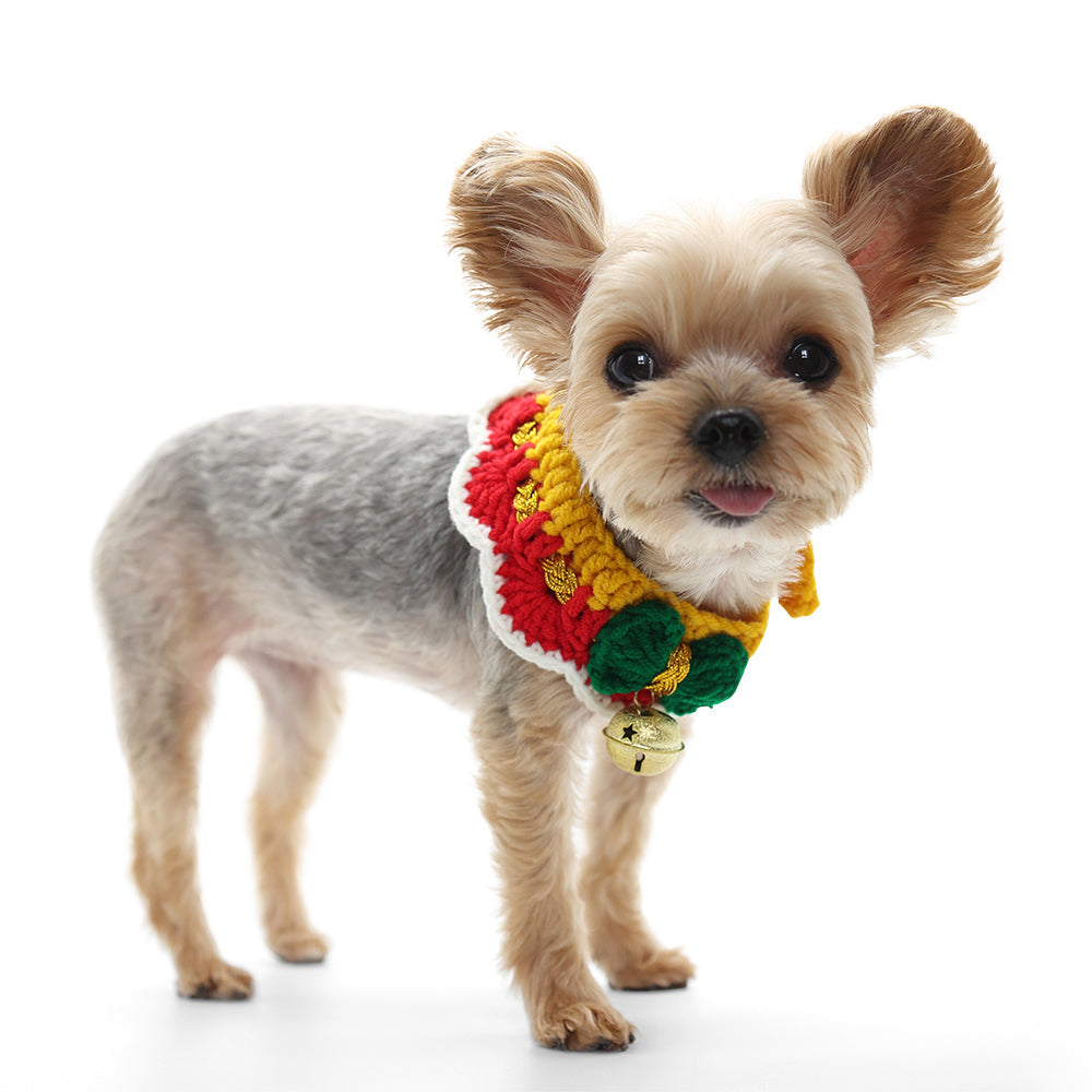 DOGO Jingle Bell Crochet Dog Collar