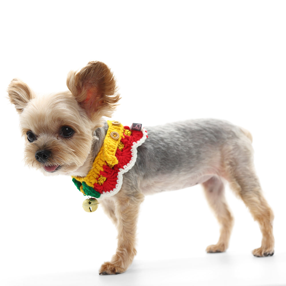 DOGO Jingle Bell Crochet Dog Collar