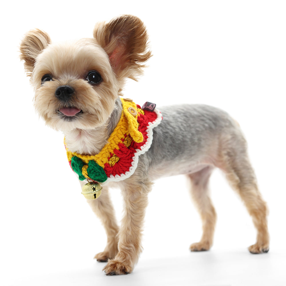 DOGO Jingle Bell Crochet Dog Collar
