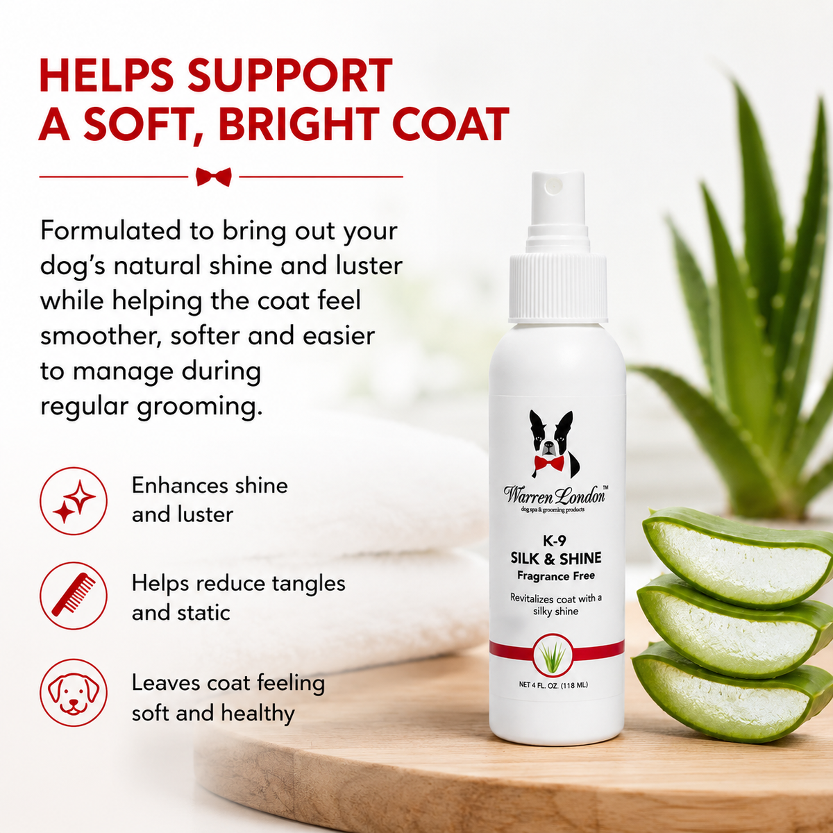 K9 Silk & Shine - Revitalize and Shines the Coat | HT Animal Supply
