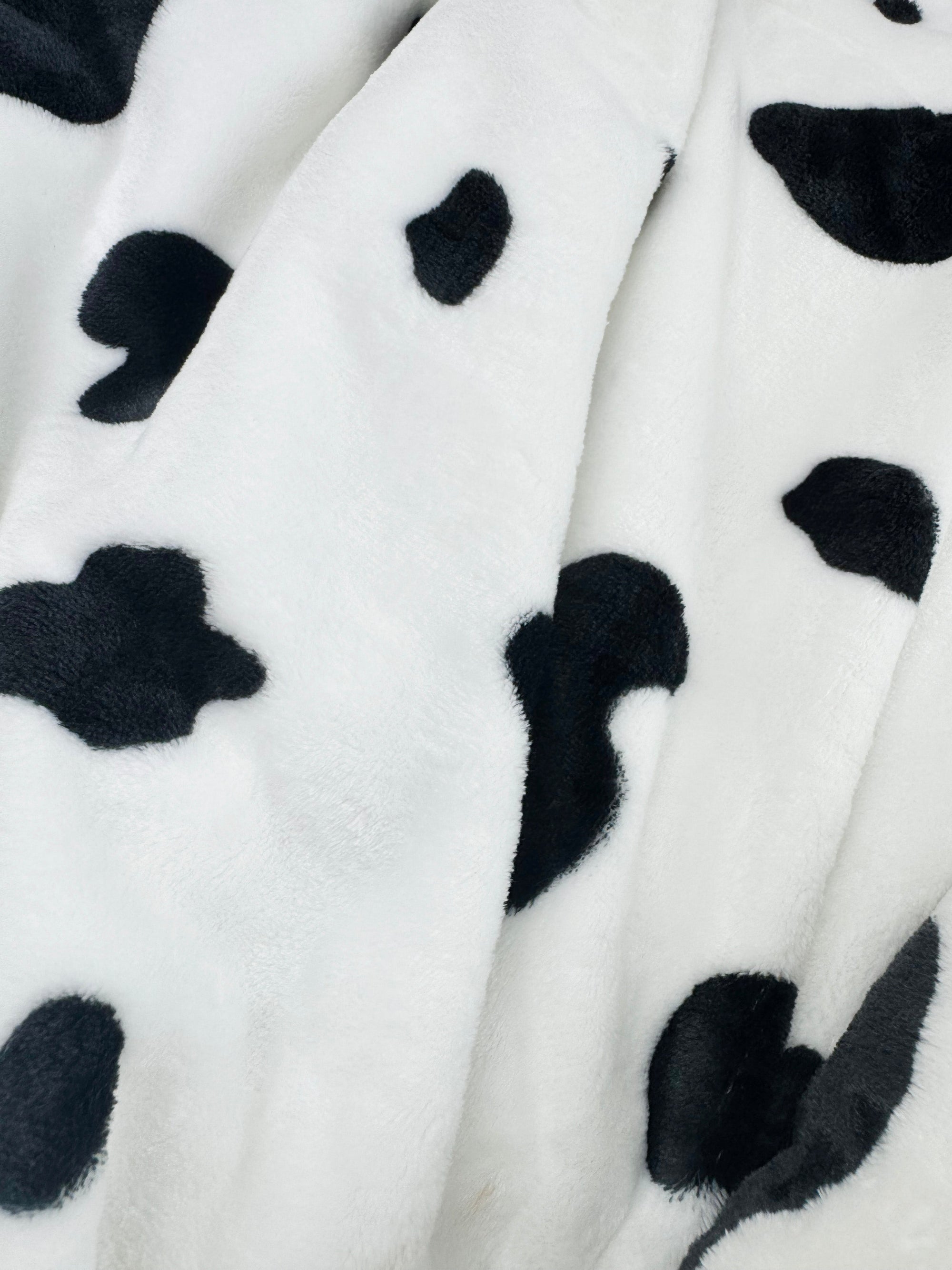 Double Layered Ultra Plush Moo Cow Blanket