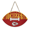 KANSAS CITY CHIEFS FOOTBALL SHAPE SIGN