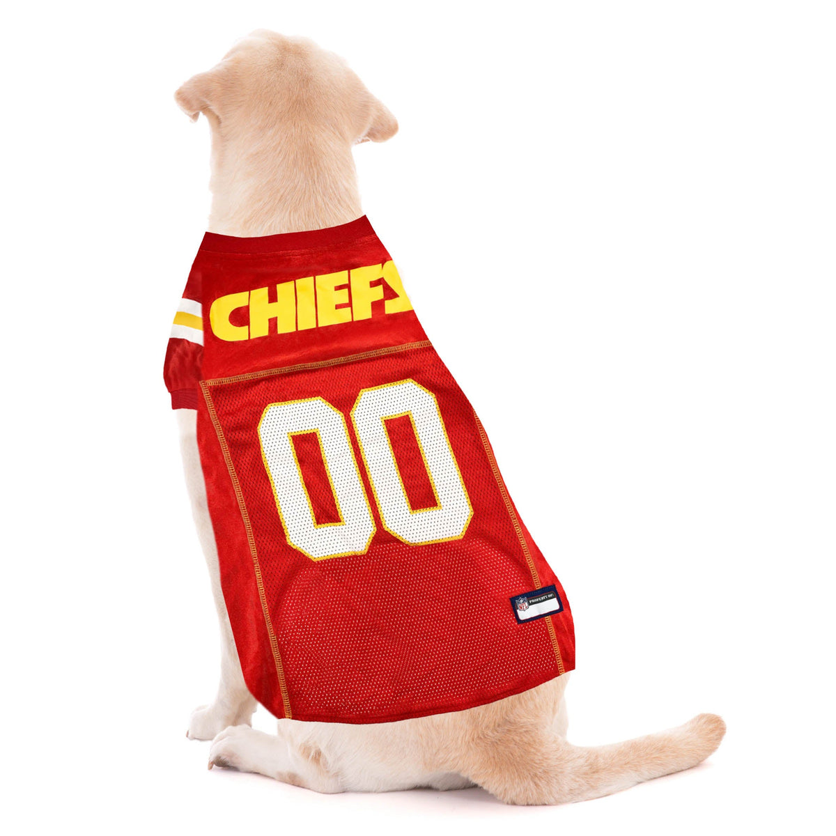 NFL Kansas City Chiefs Striped Mesh Pet Jersey