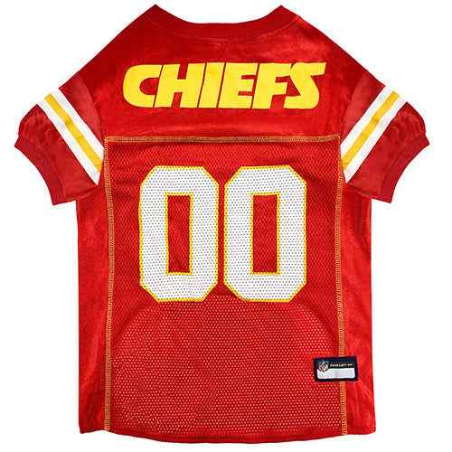 NFL Kansas City Chiefs Striped Mesh Pet Jersey