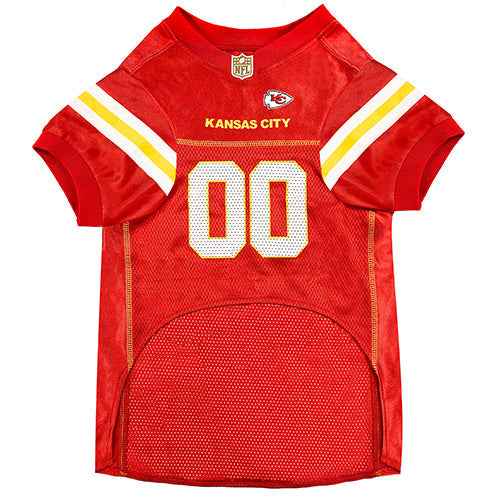 NFL Kansas City Chiefs Striped Mesh Pet Jersey
