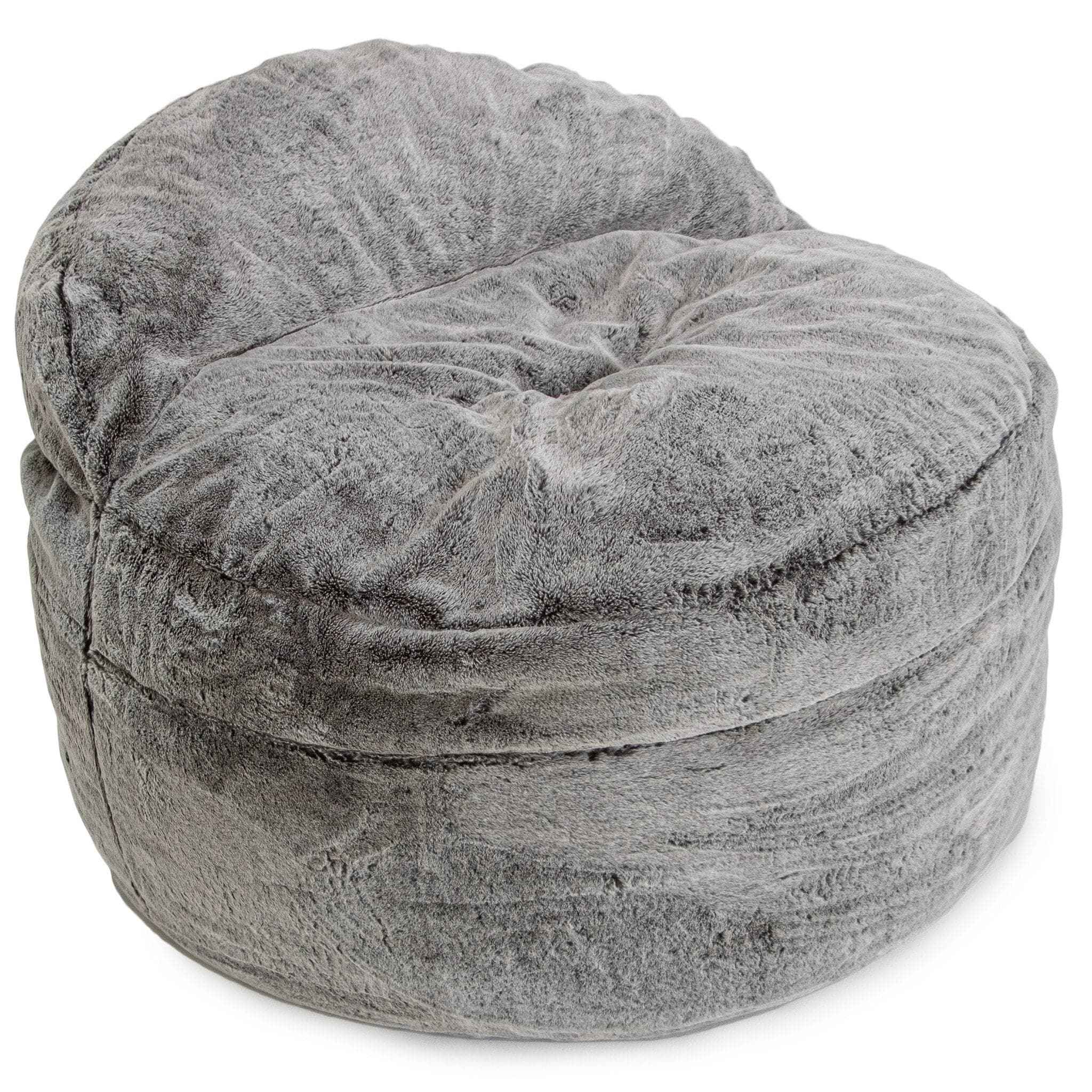 CordaRoy's King Faux Fur Nest Convertible Bean Bag Chair