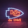 Kansas City Go Chiefs Real Glass Neon Sign