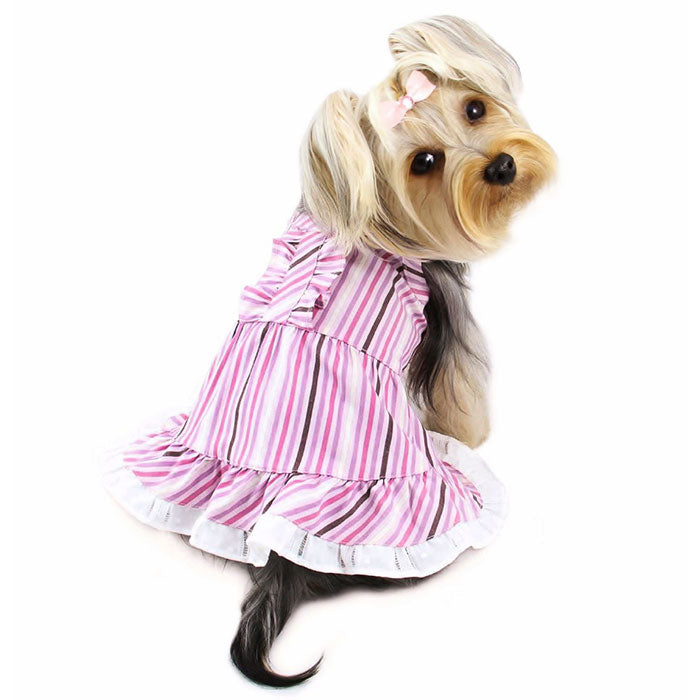 Elegant Smart Stripes Cotton Sundress