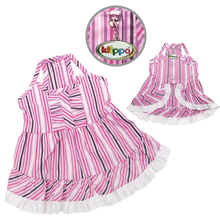 Elegant Smart Stripes Cotton Sundress