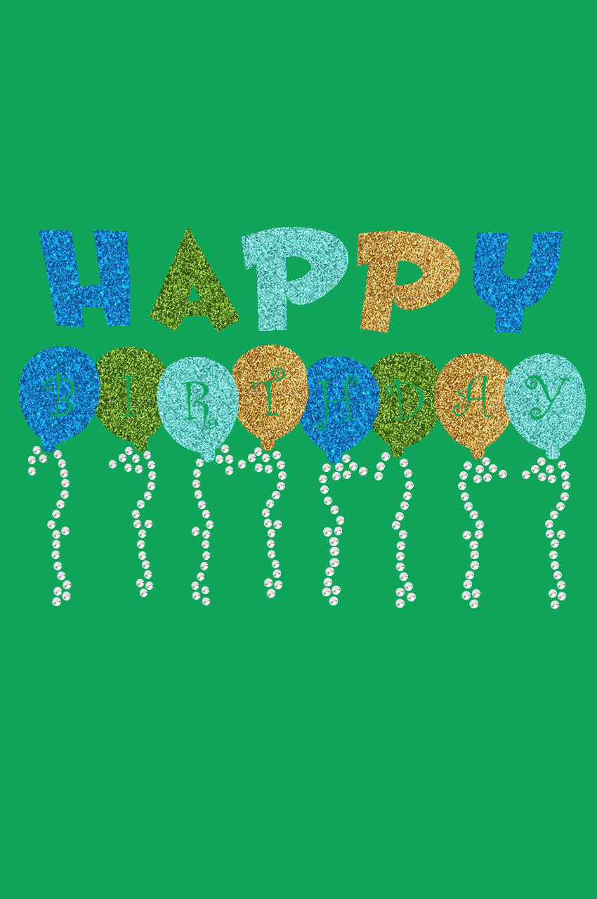 Happy Birthday Balloons (Blue) - Custom Tutu