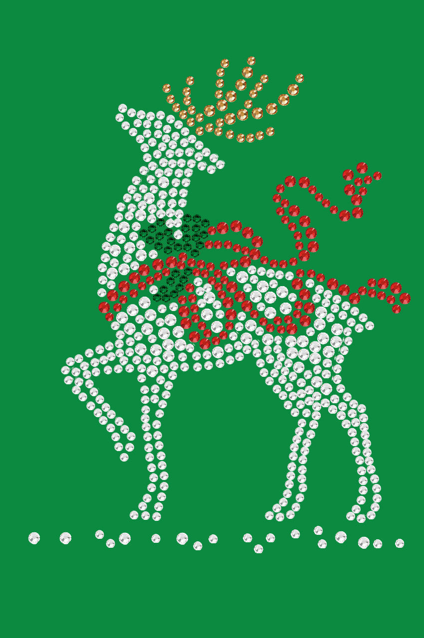 Reindeer with Red Bow - Bandana