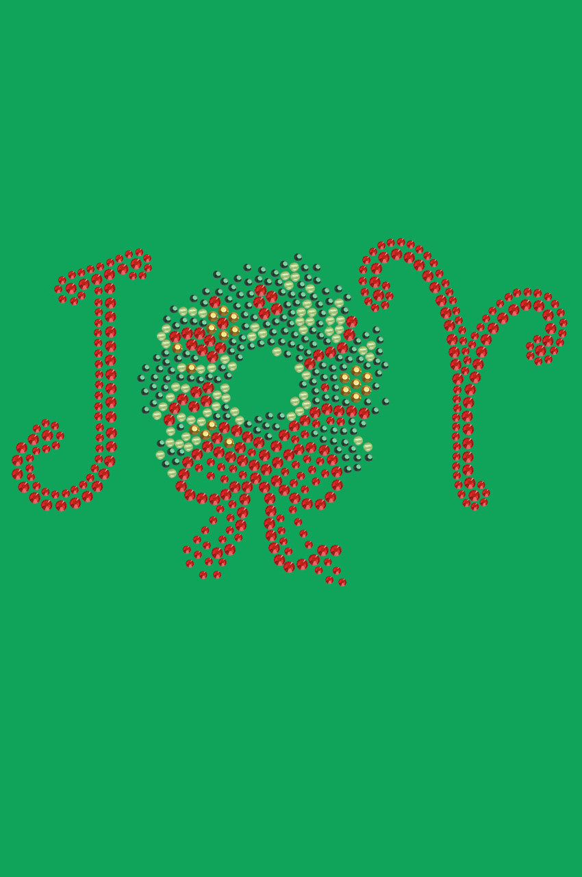 Joy Christmas Wreath - Bandana
