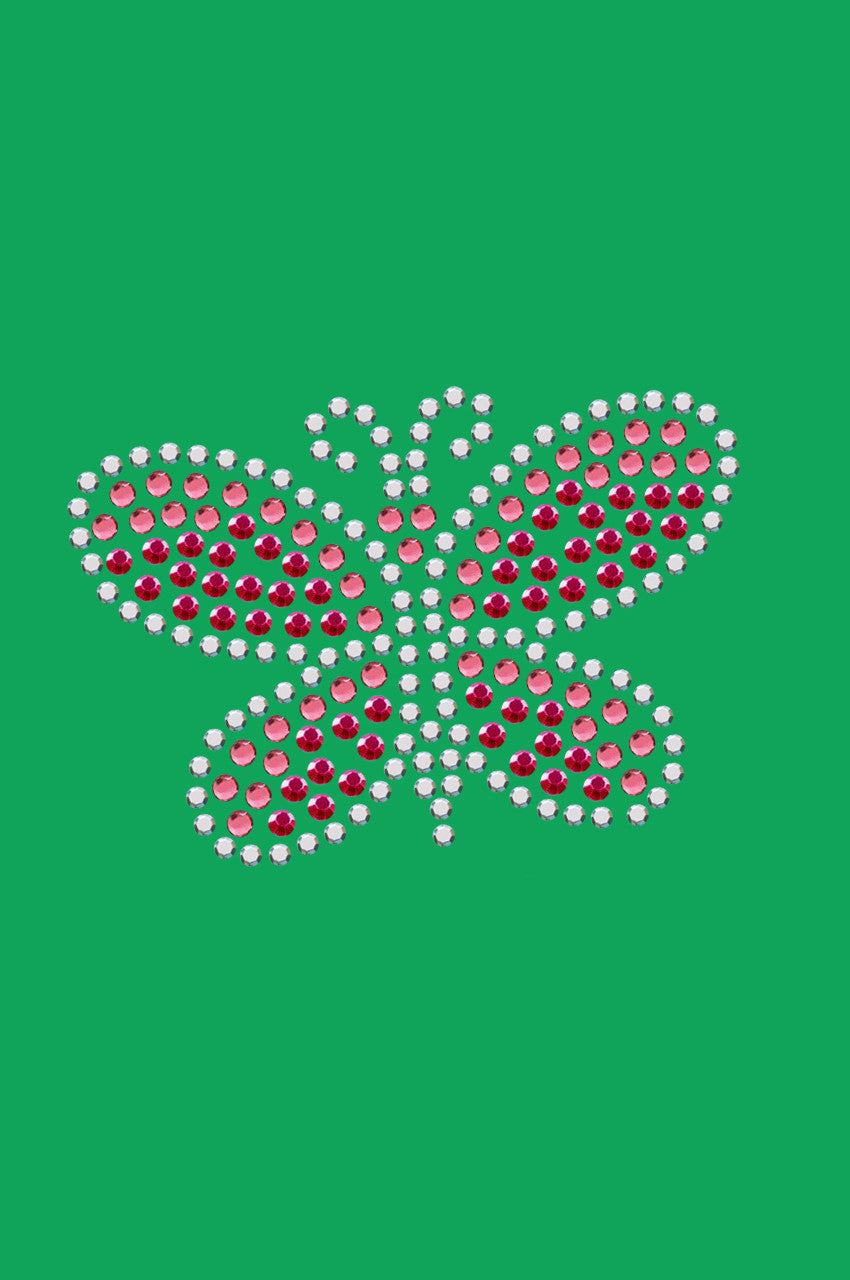 Pink Austrian Crystal & Rhinestud Butterfly - Custom Tutu