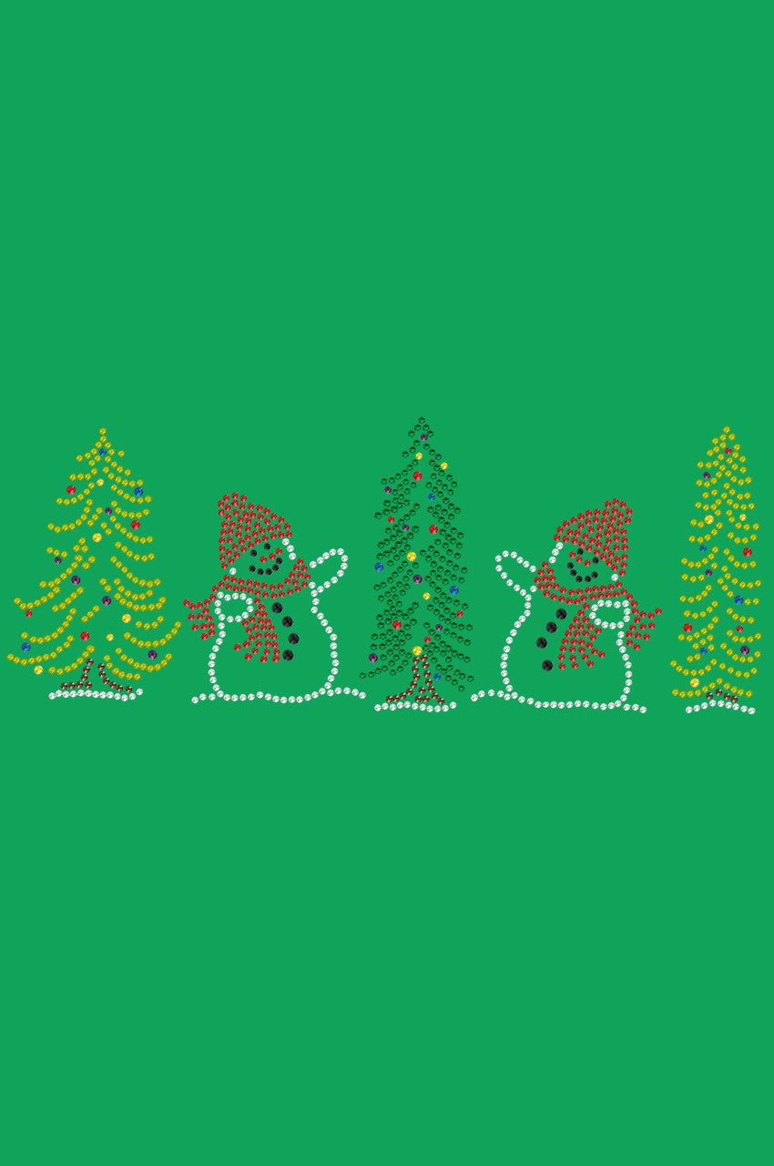Two Snowmen in Trees - Bandana