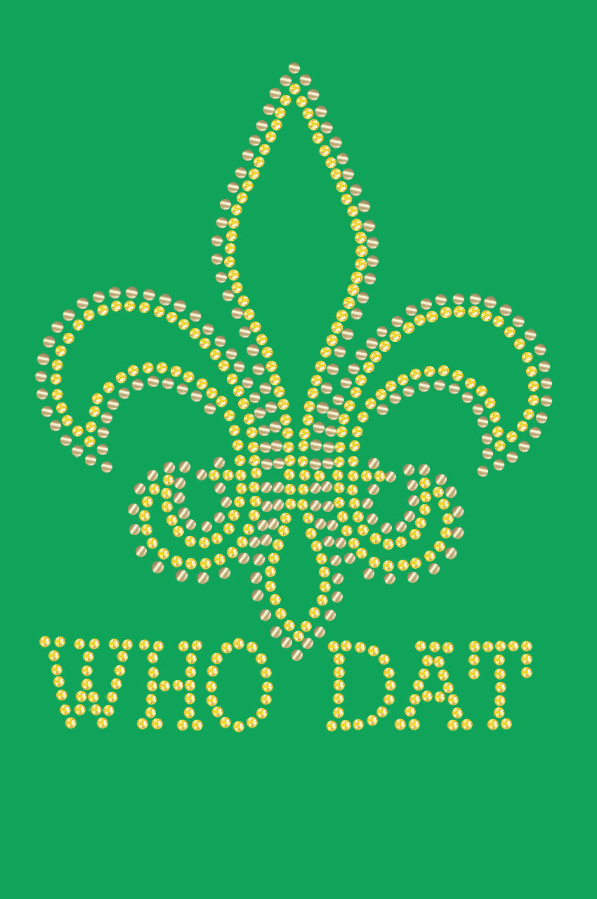 Fleur de Lis with Who Dat - Bandanna
