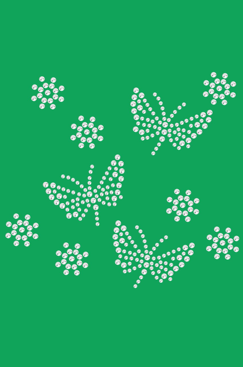 Small Rhinestone Butterflies - Bandanna