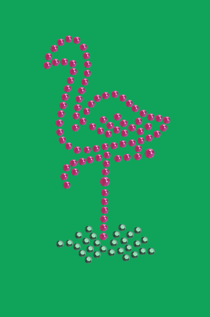 Pink Flamingo in Grass (Small) - Bandanna