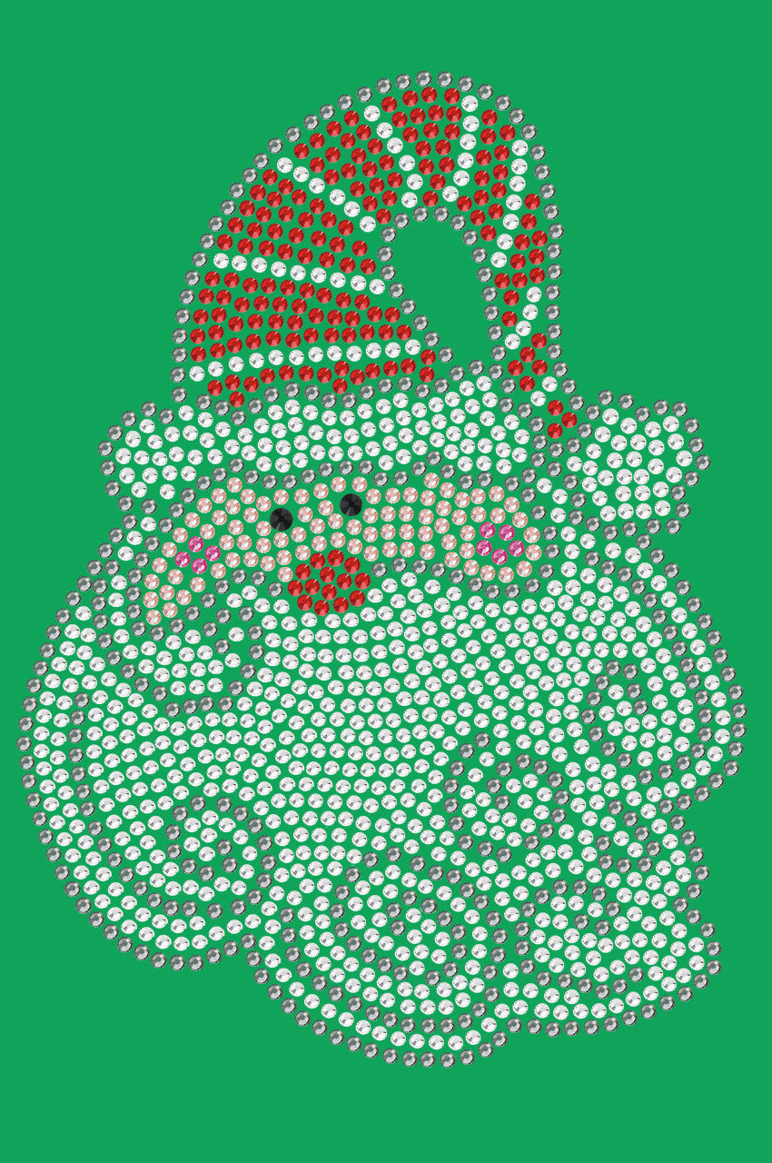 Santa Face with Curly Beard - Bandana