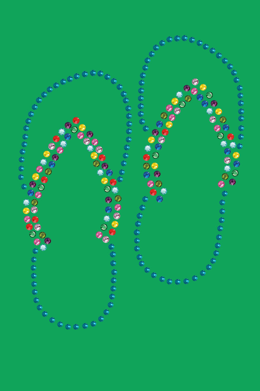 Flip Flops (Turquoise) - Bandanna