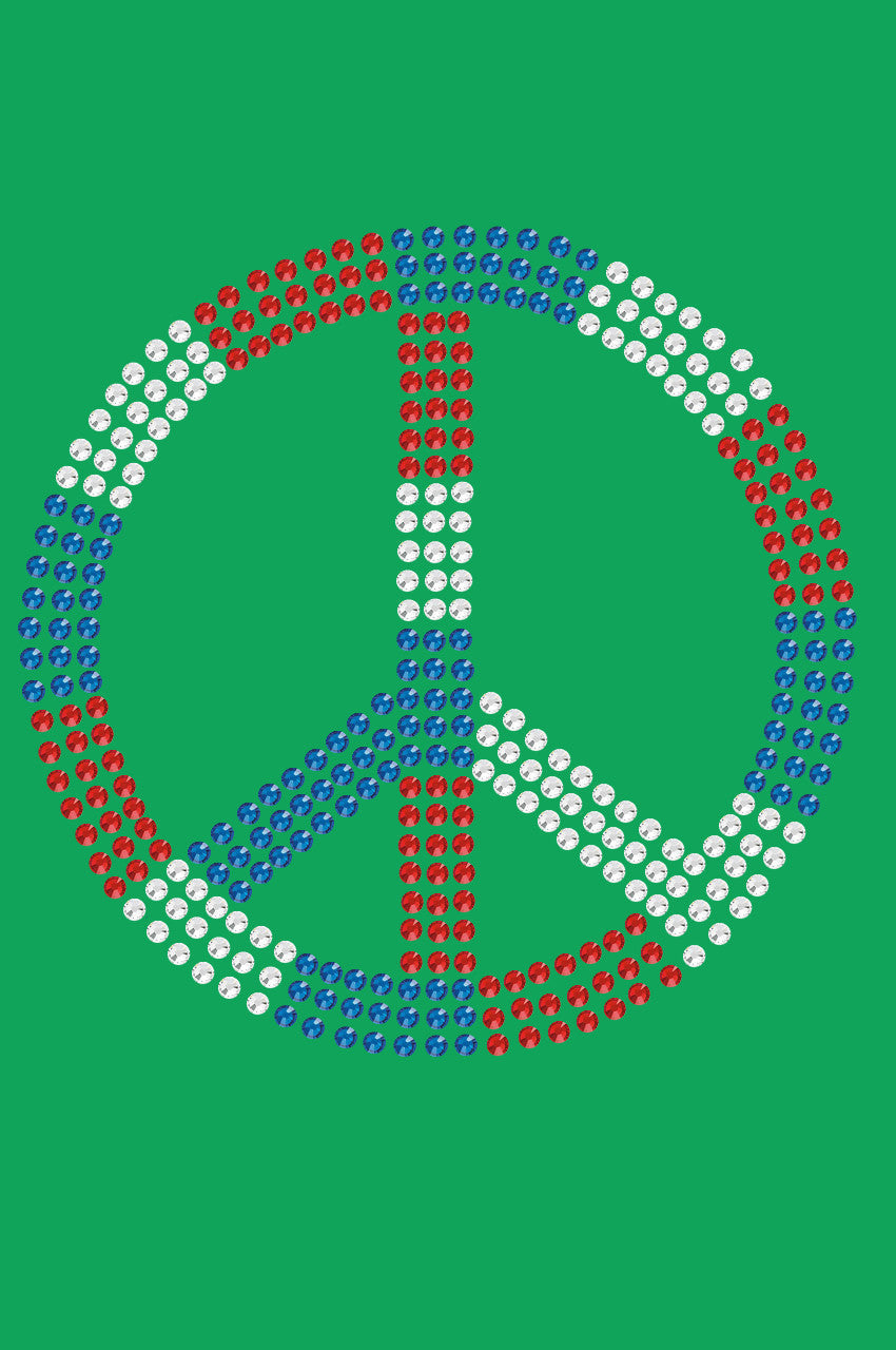 Peace Sign (Red, White, & Blue) - Bandanna