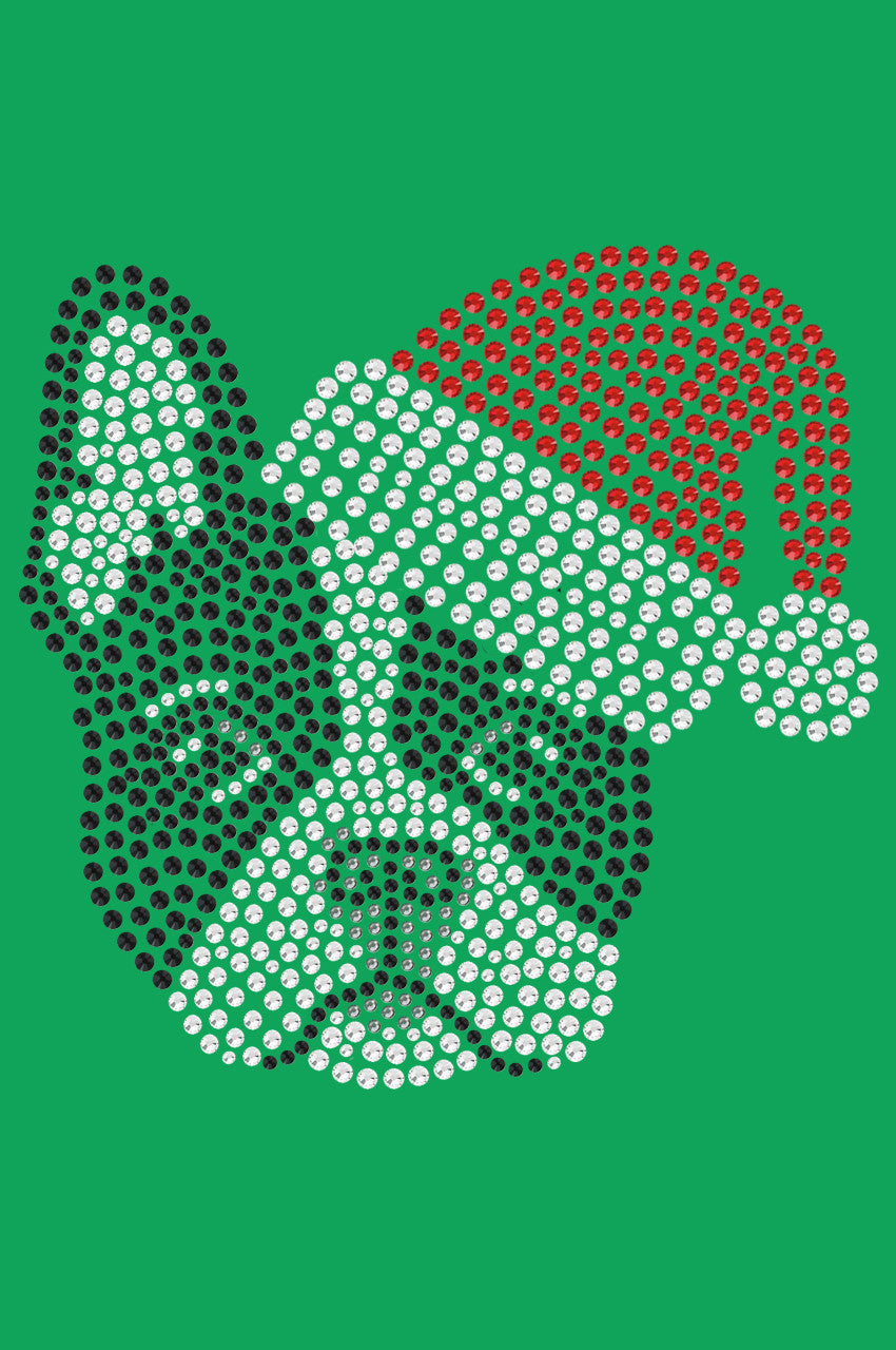 Boston Terrier with Santa Hat - Bandana