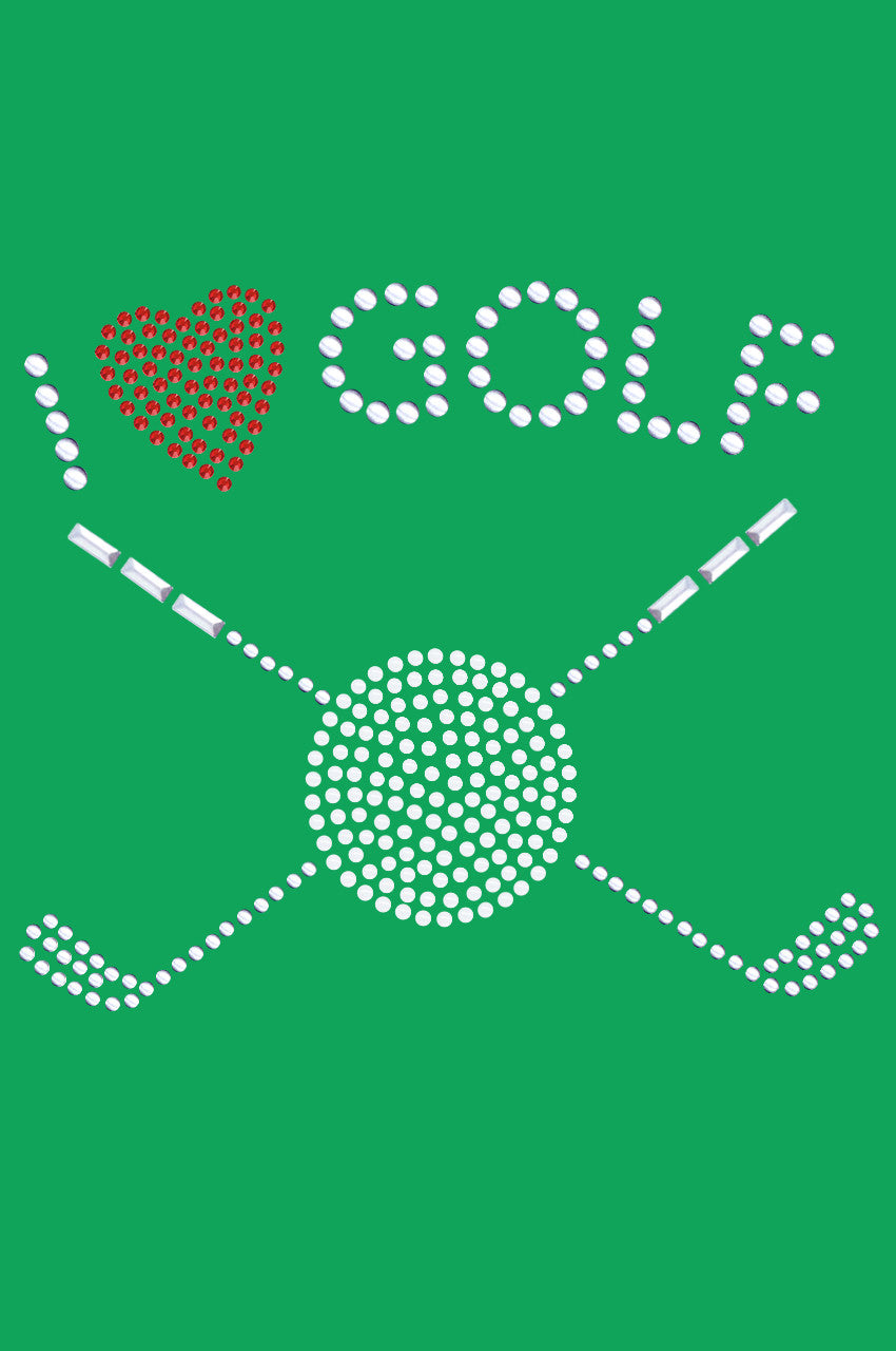 I Love Golf (Small) - Bandana