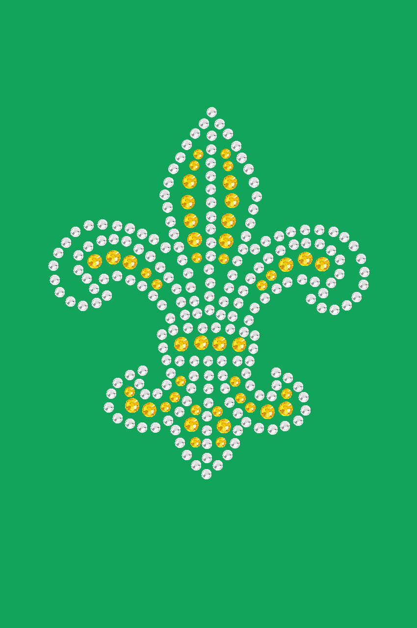 Fleur de Lis (Gold Rhinestones) - Bandanna