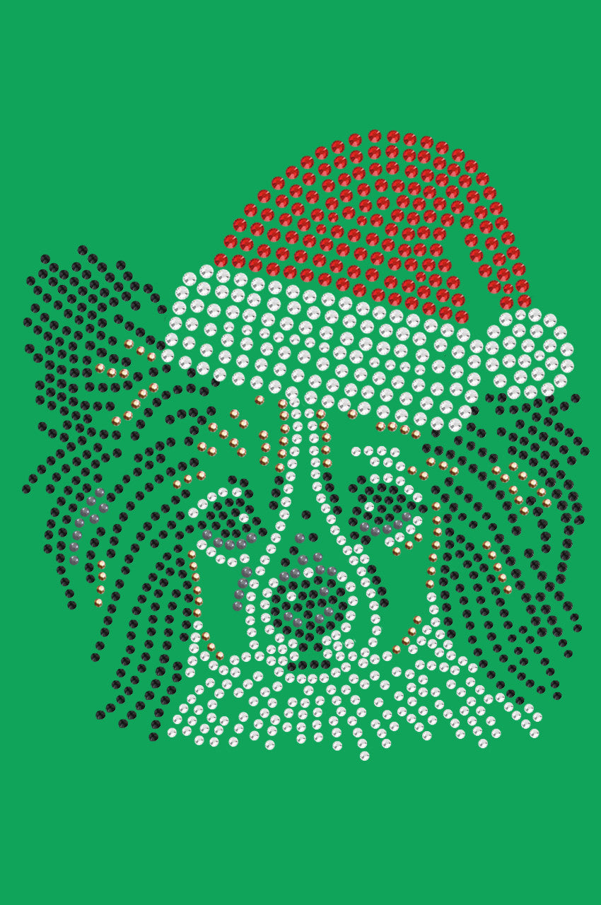 Papillon with Santa Hat - Bandana