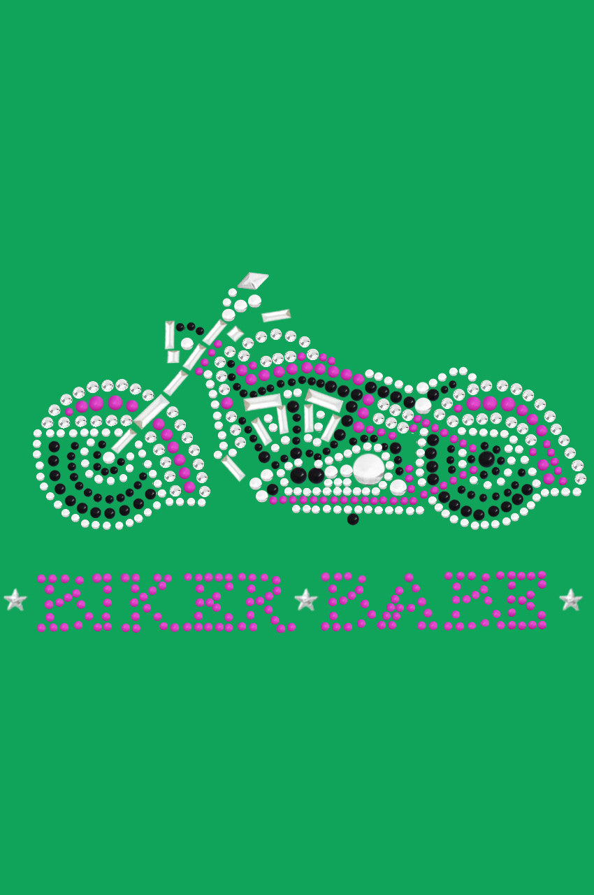 Biker Babe & Pink Motorcycle - Bandanas