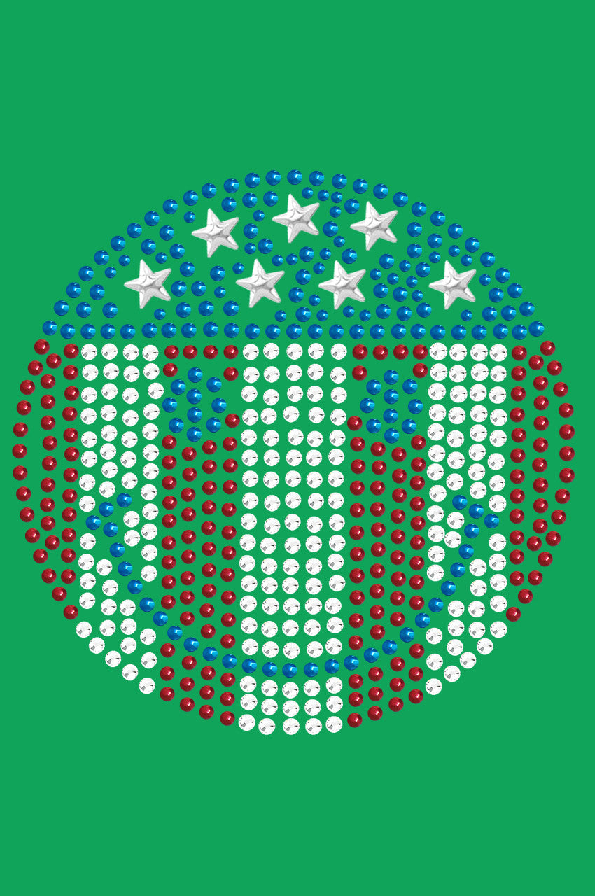 Happy Face Red, White, & Blue -Bandanna