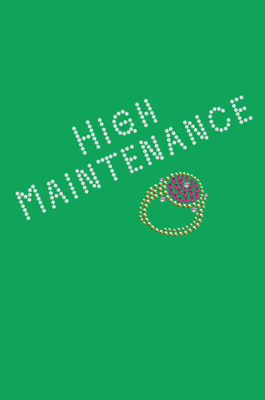 High Maintenance & Austrian crystal Fuchsia Ring - Bandanna