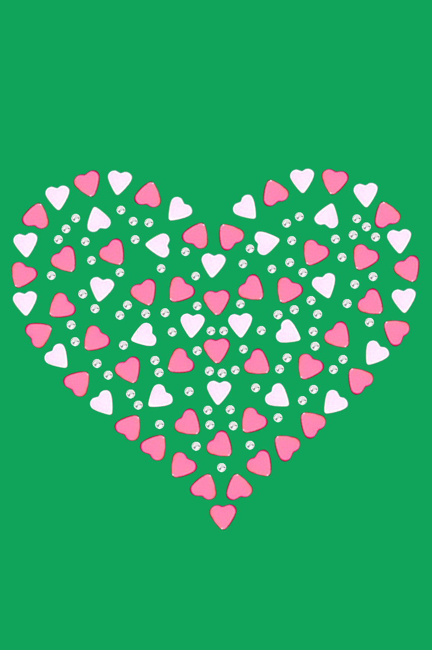 Pink Nailhead Hearts Bandanna