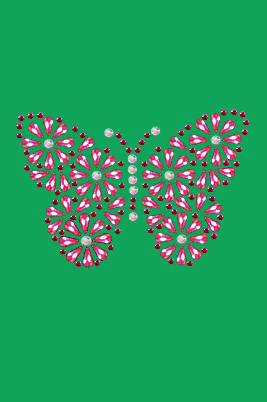 Pink Nailhead Butterfly - Bandannas