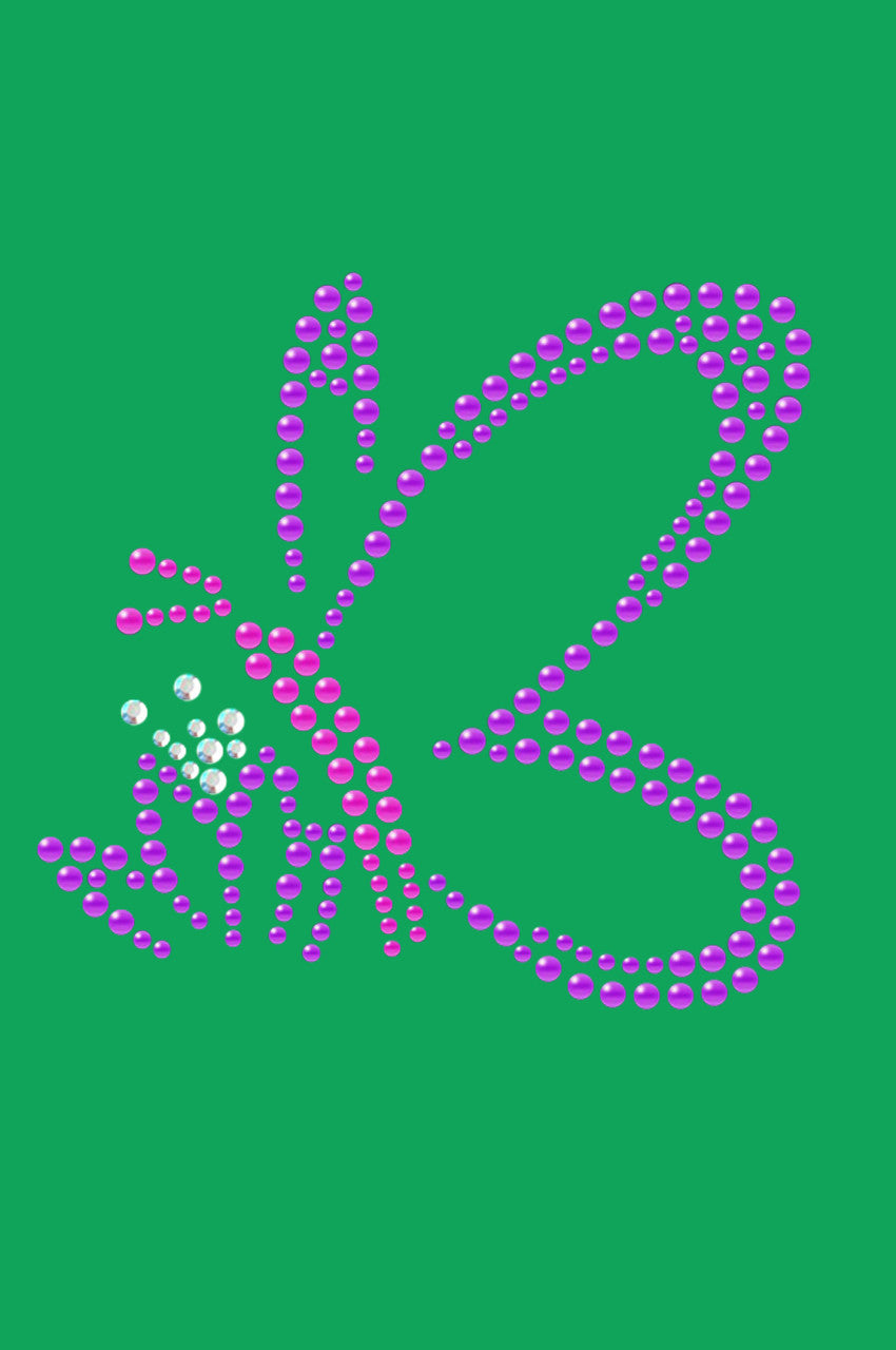 Pink & Purple Nailhead Butterfly - Bandannas
