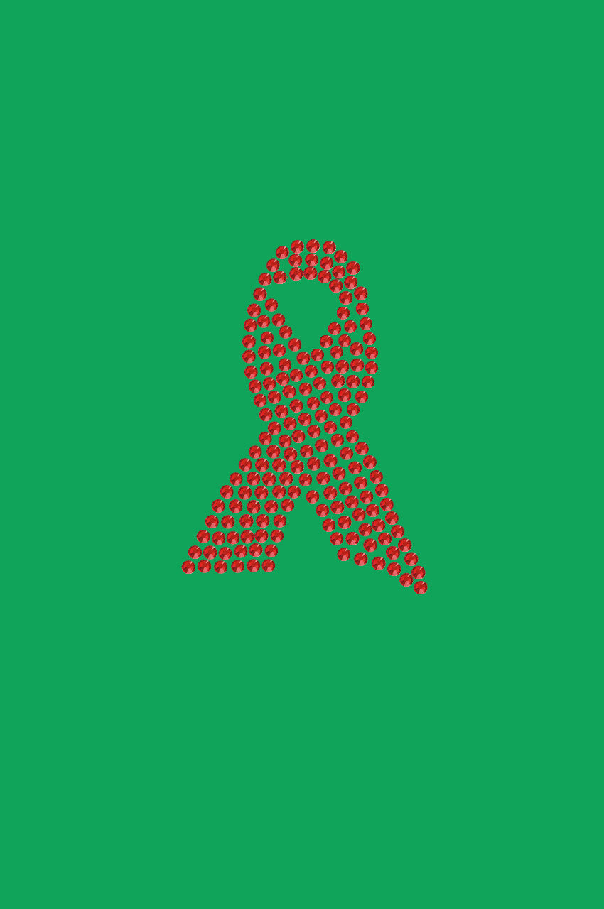 Ribbon (Red Rhinestones) - Bandanna