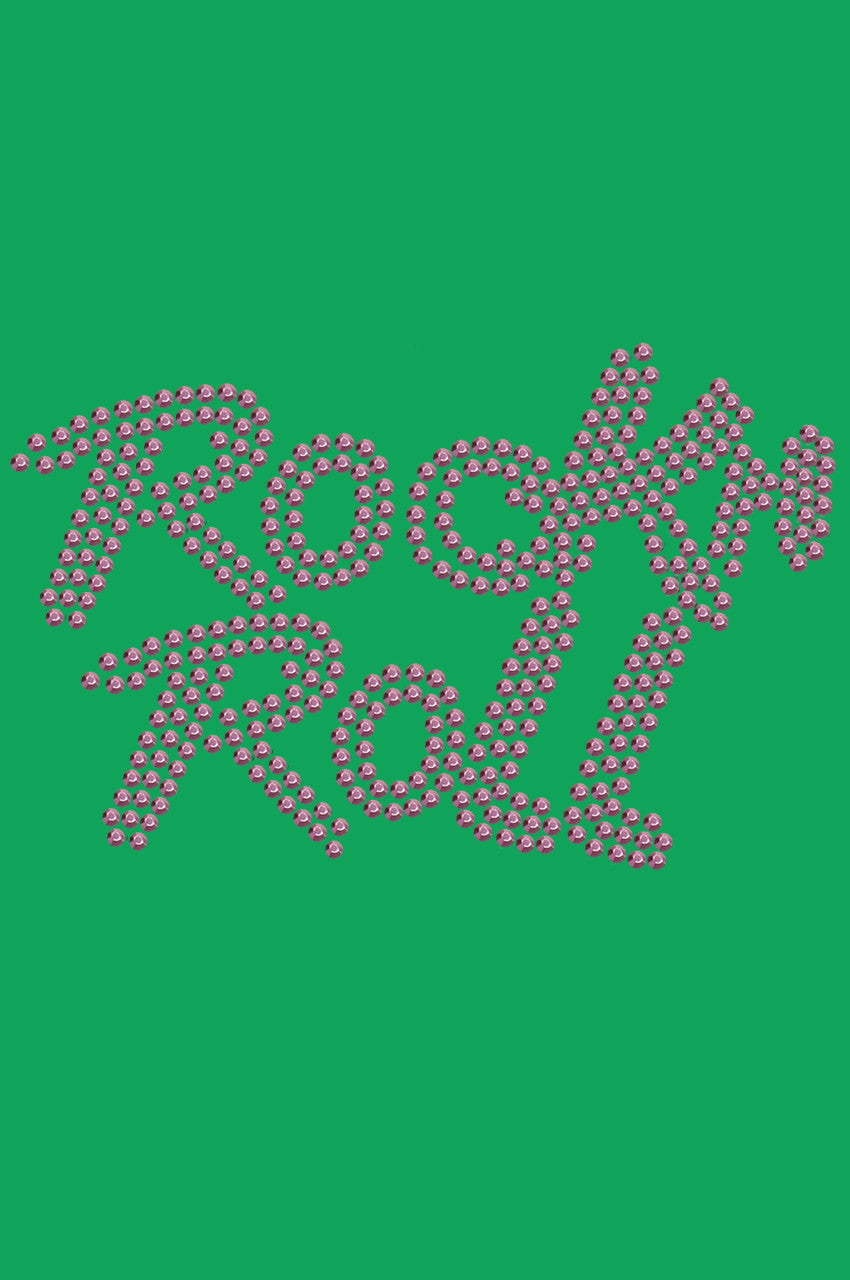Rock n Roll (Pink Rhinestuds) - Bandanna