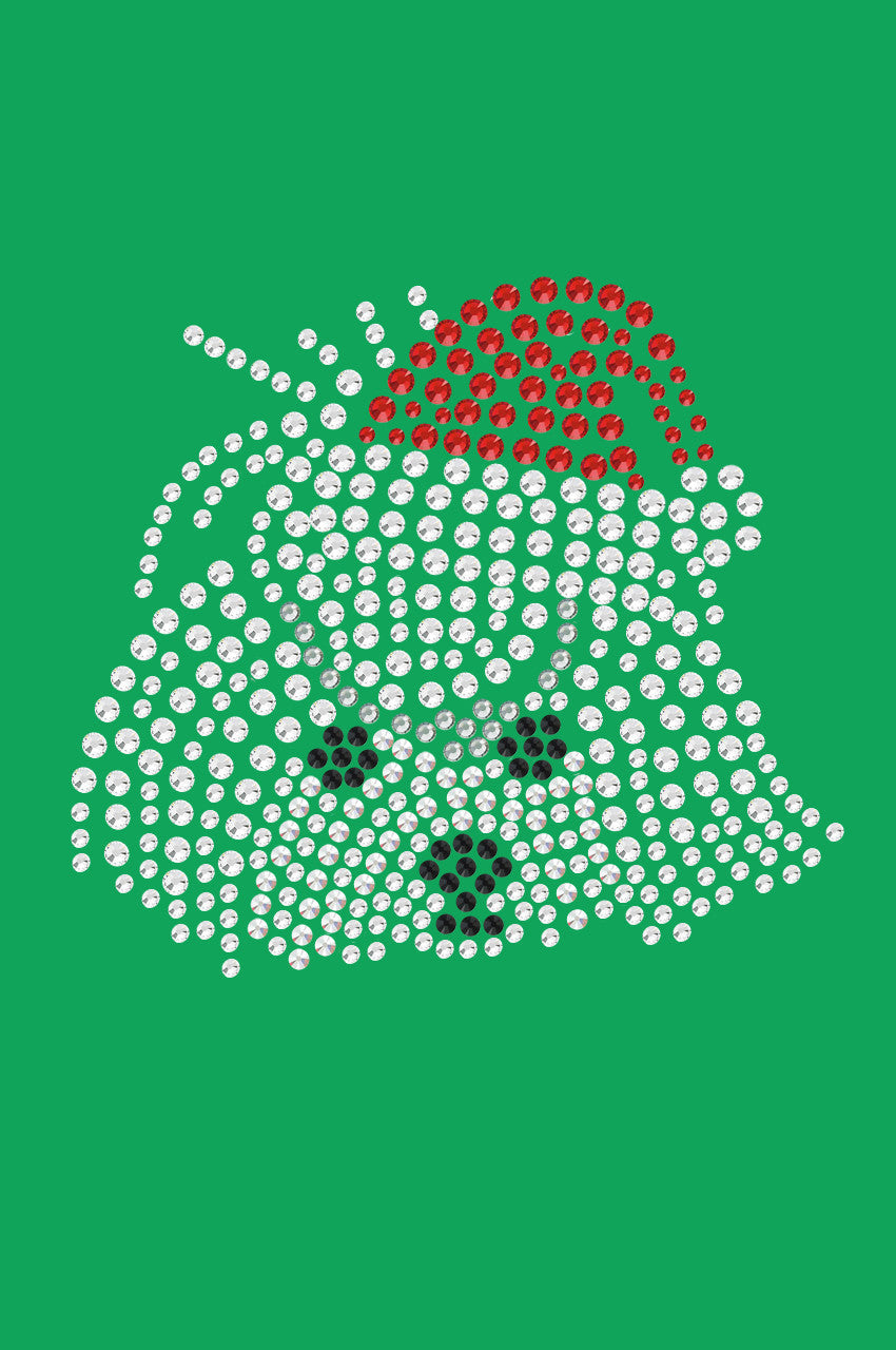 Maltese Face with Santa Hat - Bandana