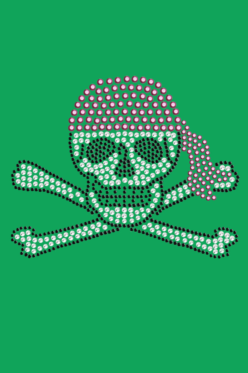 Skull with Pink Bandanna - Bandanna