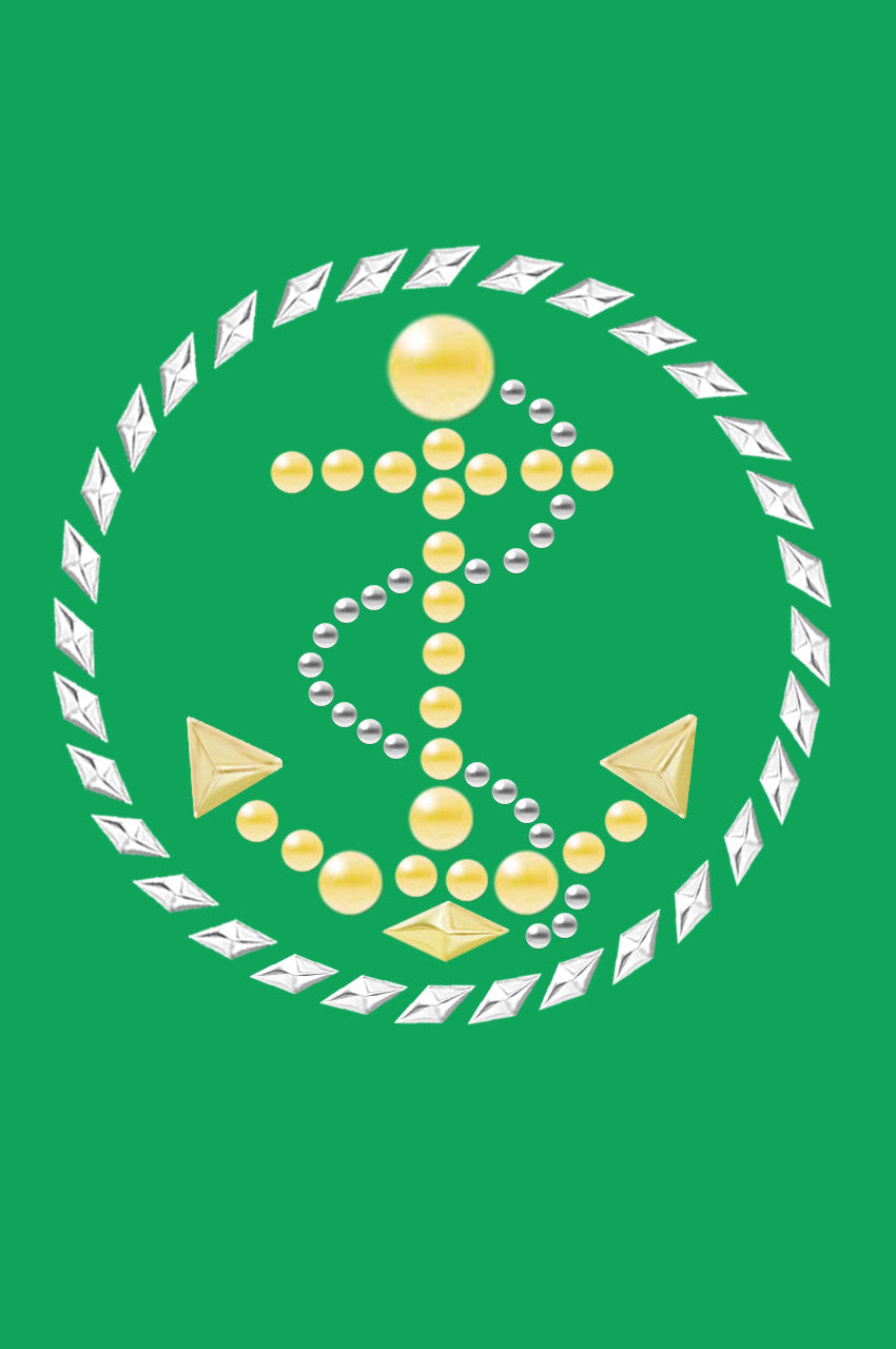 Anchor Circle (Nailhead) - Bandanna