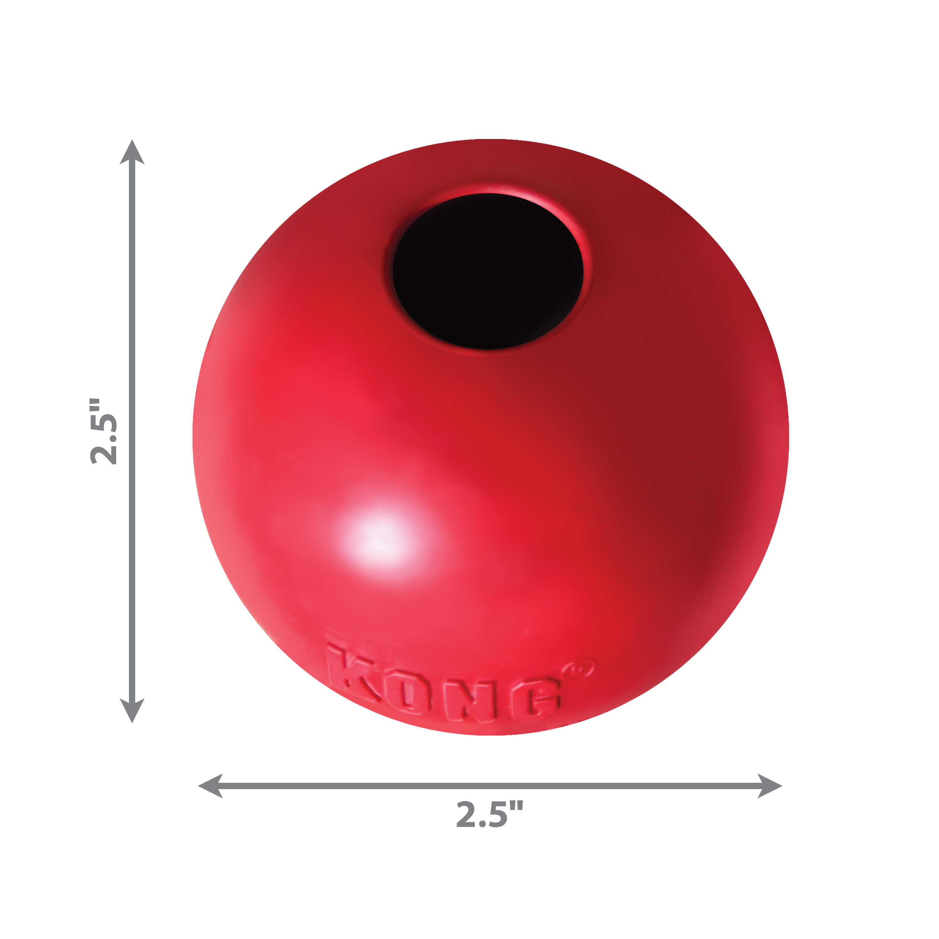 Kong Ball with Hole Small - HT Animal Supply