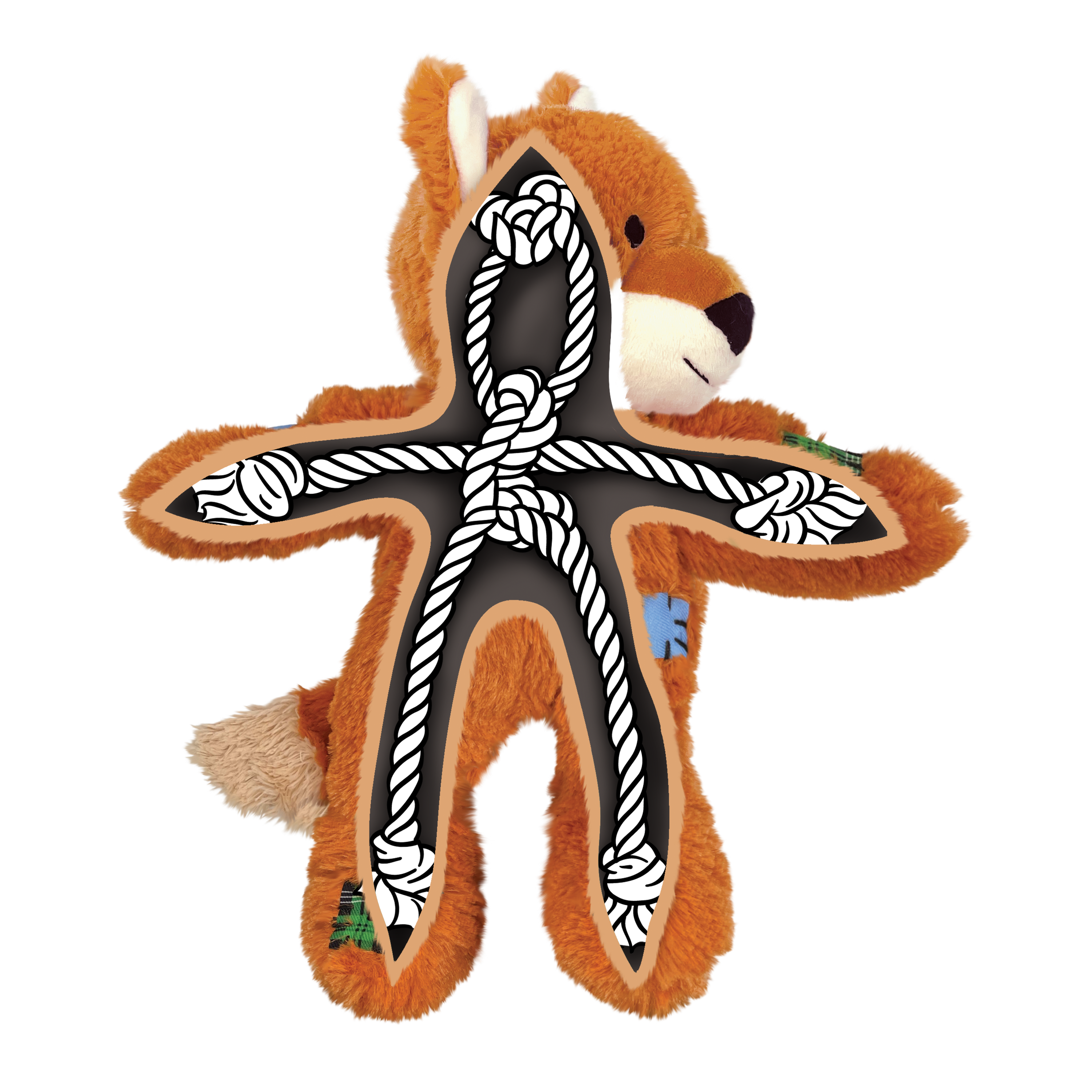 Kong Wild Knots Fox - HT Animal Supply
