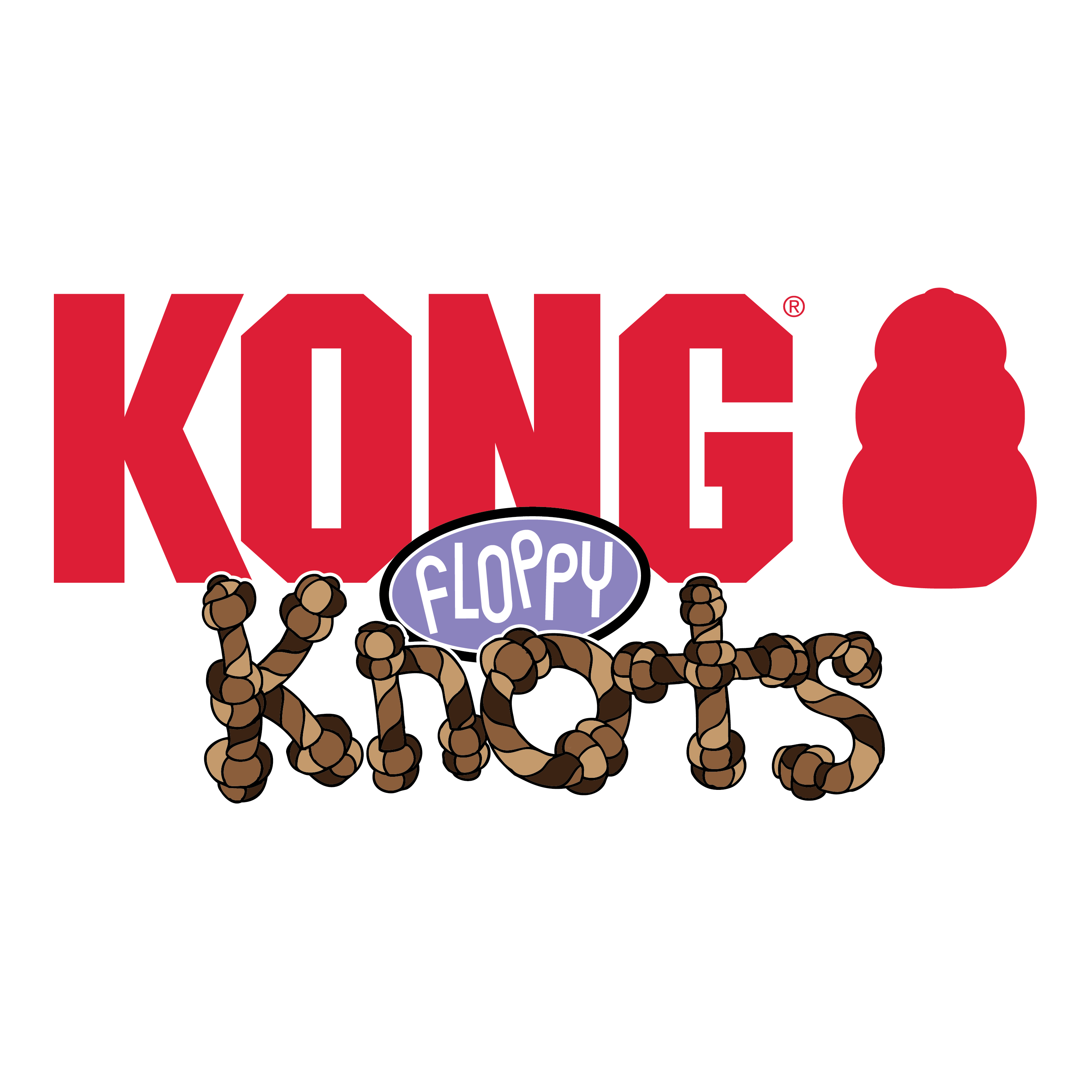 Kong Floppy Knots Fox Medium/Large - HT Animal Supply